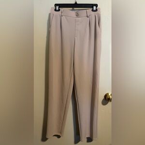 High Waist Work Trousers - TAN